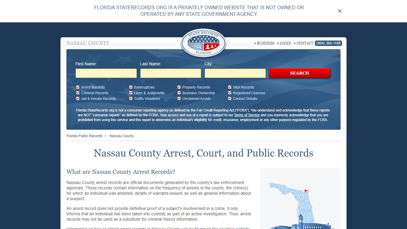 Nassau County Arrest, Court, and Public Records