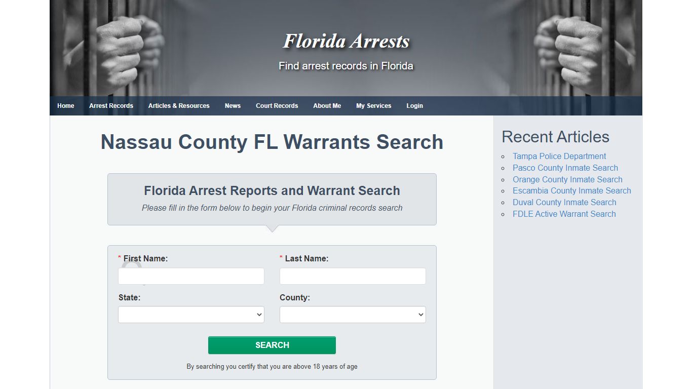 Nassau County FL Warrants Search - Florida Arrests